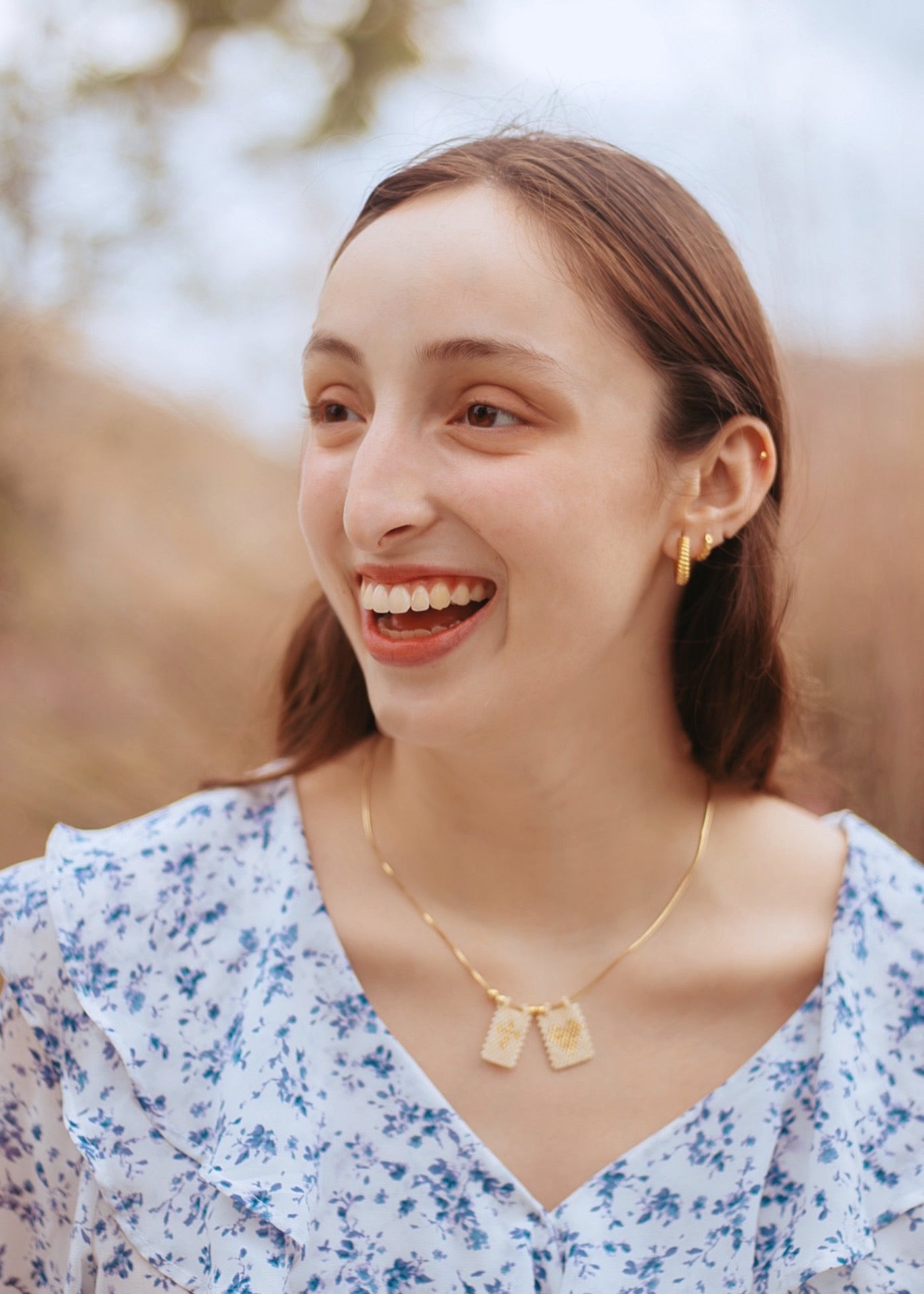 Pearl Crossed Heart Necklace